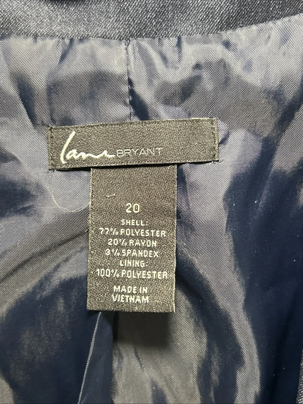 Lane Bryant Navy Single-Button Blazer